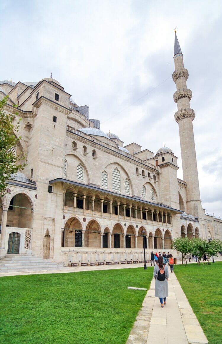 Suleymaniye Mosque in Istanbul Turkey