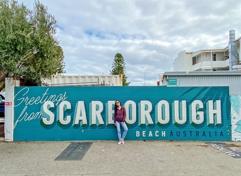 Scarborough Beach mural in Perth Australia
