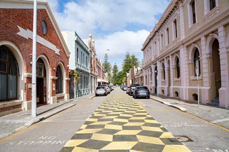 Street in Fremantle Perth Australia