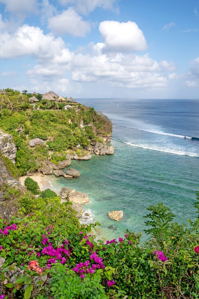 Uluwatu Cliff view from Mu Bungalow in Uluwatu Bali