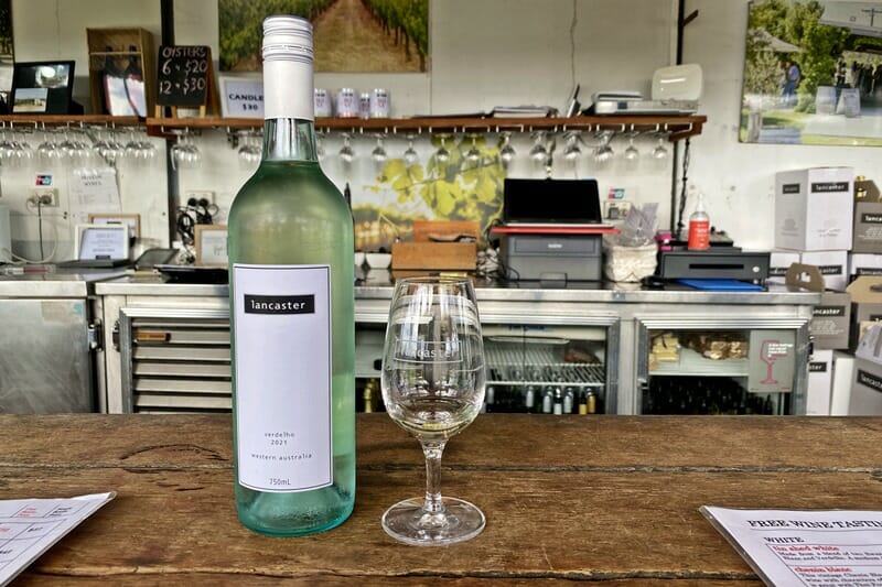 Verdelho at Lancaster Wines in Swan Valley wine region