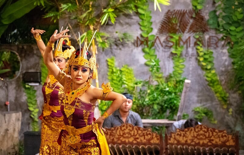 Balinese dancers in Canggu Bali