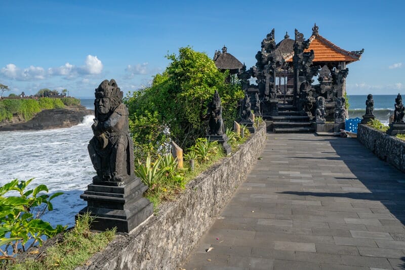 Batu Bolong Temple near Canggu in Bali Indonesia