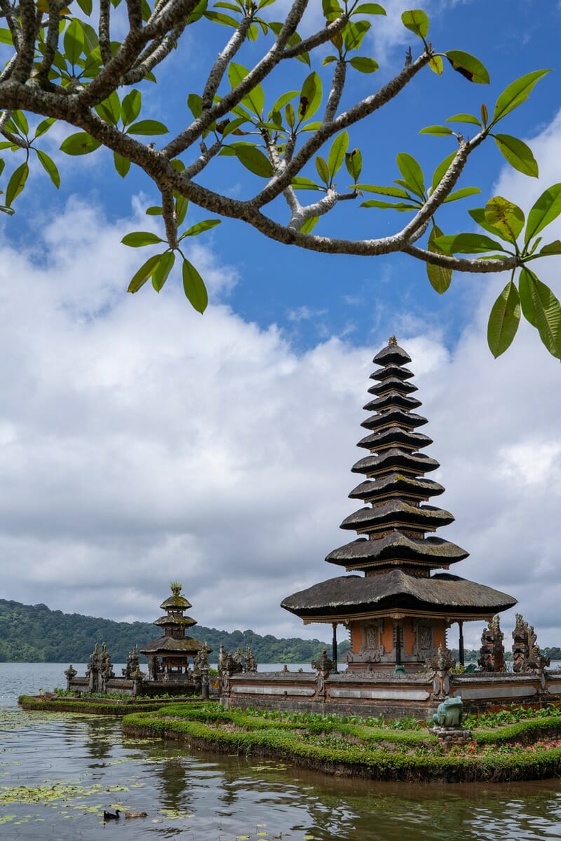 Meru Tumpang Solas Temple and Lingga Petak Temple at Pura Ulan Danu Beratan in Bedugul Bali