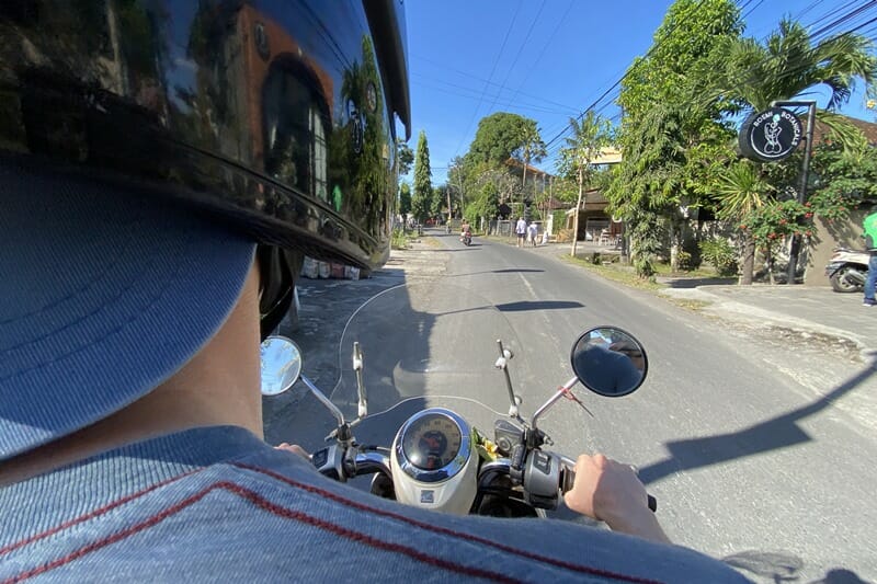 Scooter in Canggu in Bali