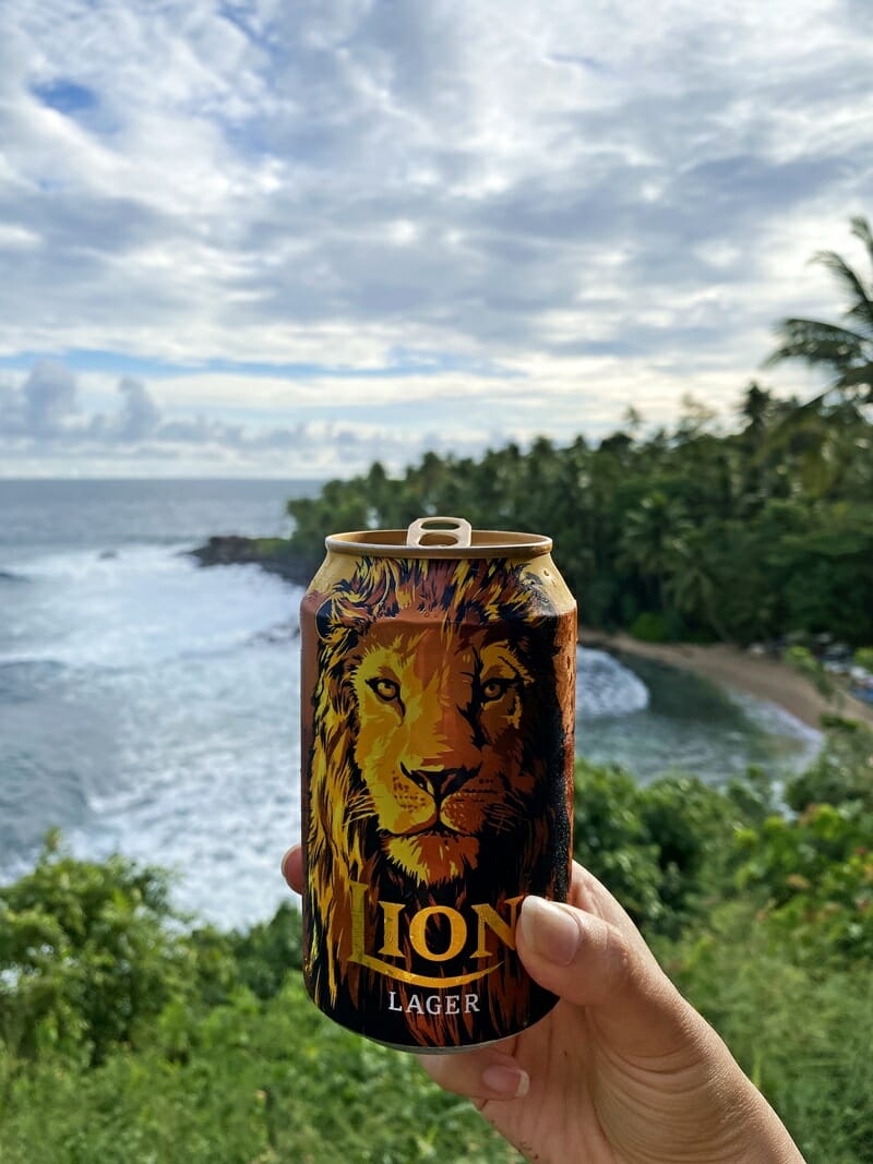 Lion beer in Sri Lanka