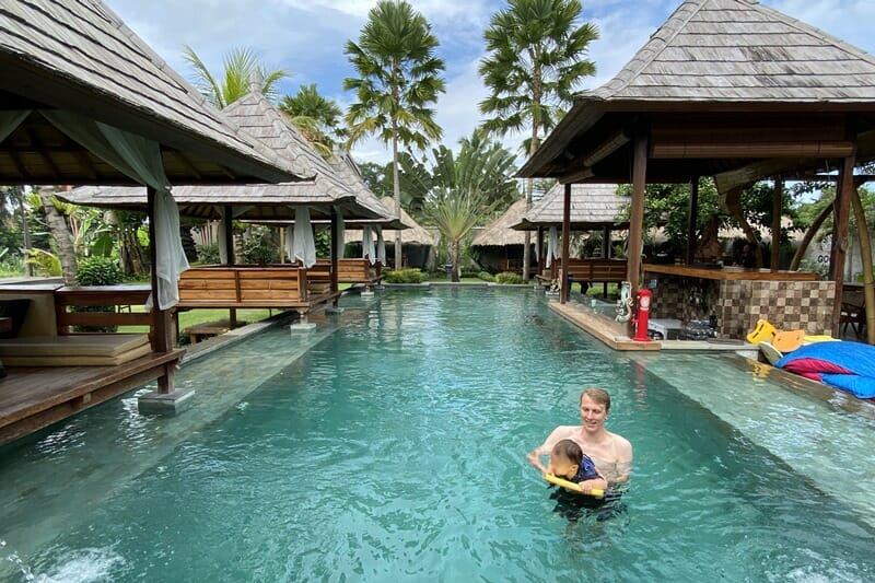 Adidarma pool club in Ubud Bali