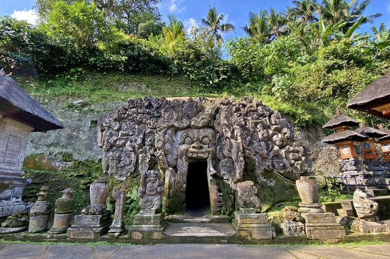 Goa Gajah cave temple in Ubud Bali