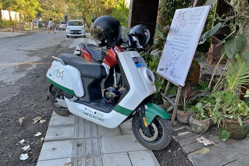 Electric scooter in Bali Indonesia