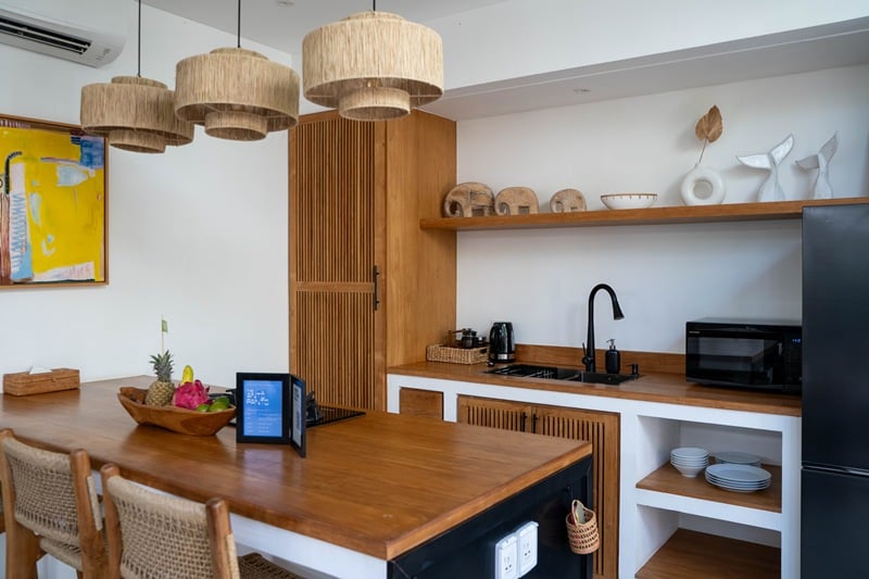Family Nest 1 bedroom villa kitchen in Uluwatu Bali