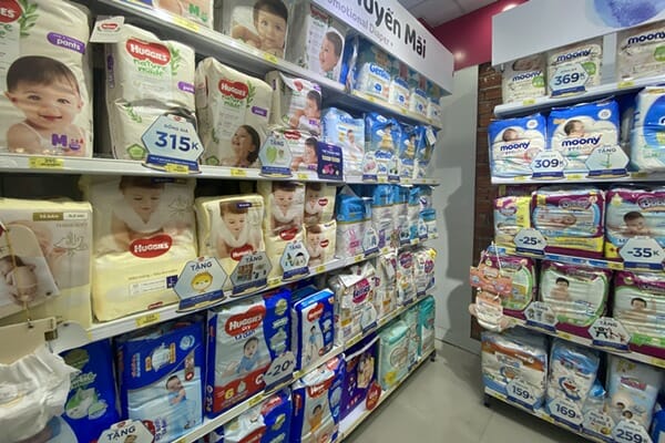 Baby diapers in Hoi An Vietnam