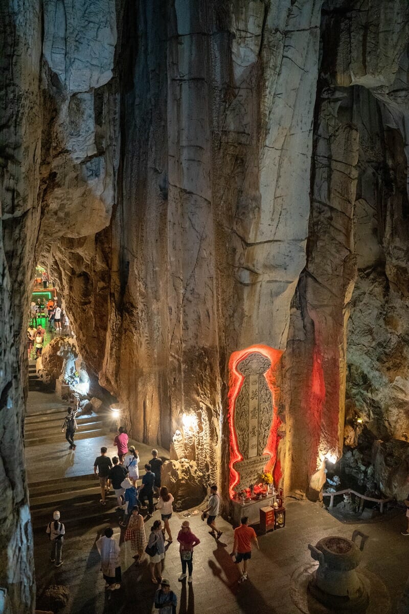 Cave at Marble Mountains near Da Nang in Vietnam
