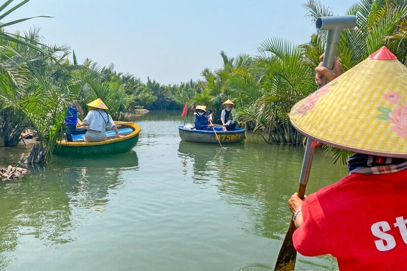 Coconut Basket Boat tour in Hoi An Vietnam