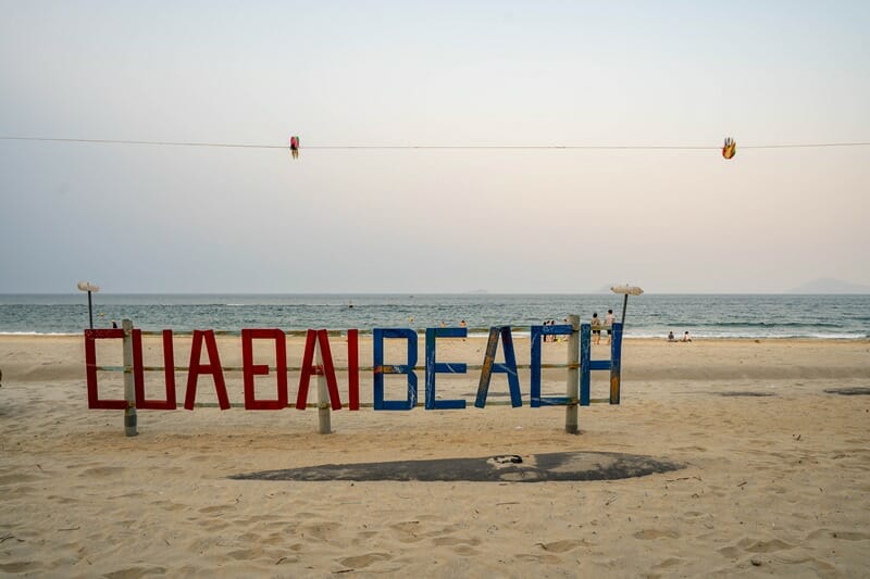 Cua Dai Beach near Hoi An in Vietnam