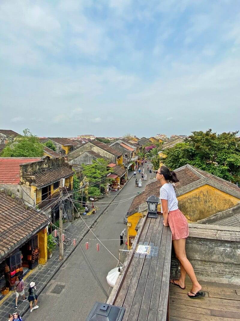 Faifo Coffee rooftop view in Hoi An Vietnam