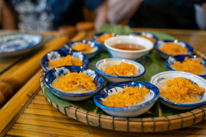 Hue cuisine at Madam Thu in Hue Vietnam