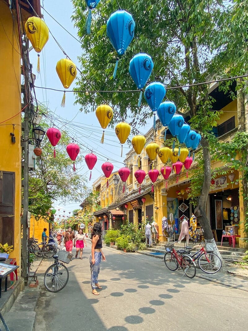 Lanterns in Ancient Town in Hoi An Vietnam
