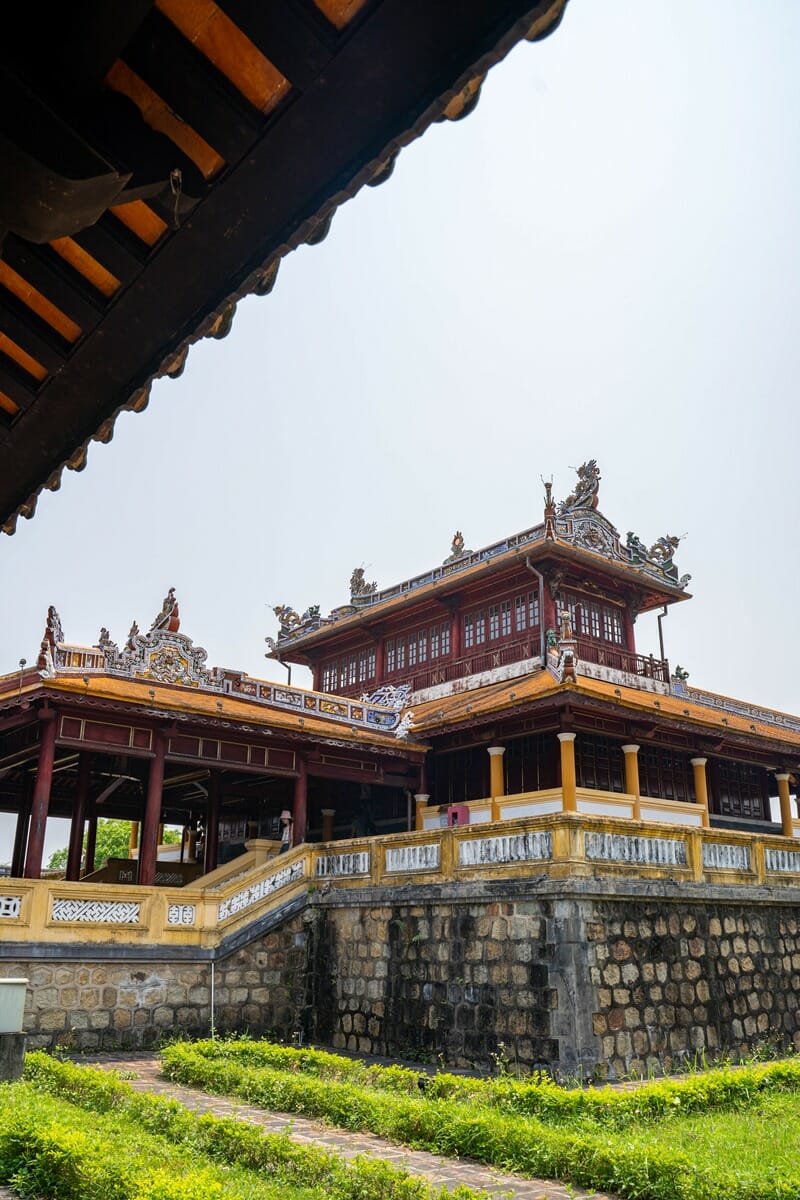 Purple Forbidden City in Imperial Citadel of Hue Vietnam