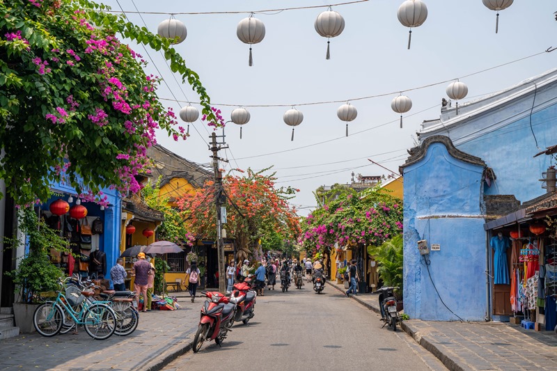 Streets of Hoi An Ancient Town in Vietnam