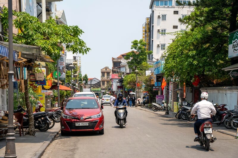 Streets of Hue in Vietnam