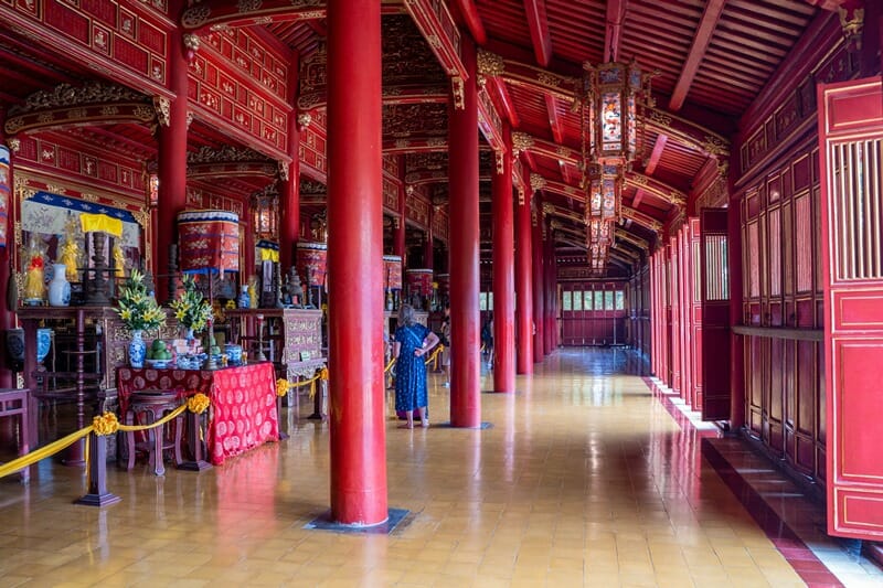 To Mieu Temple in Hue Imperial Citadel in Vietnam