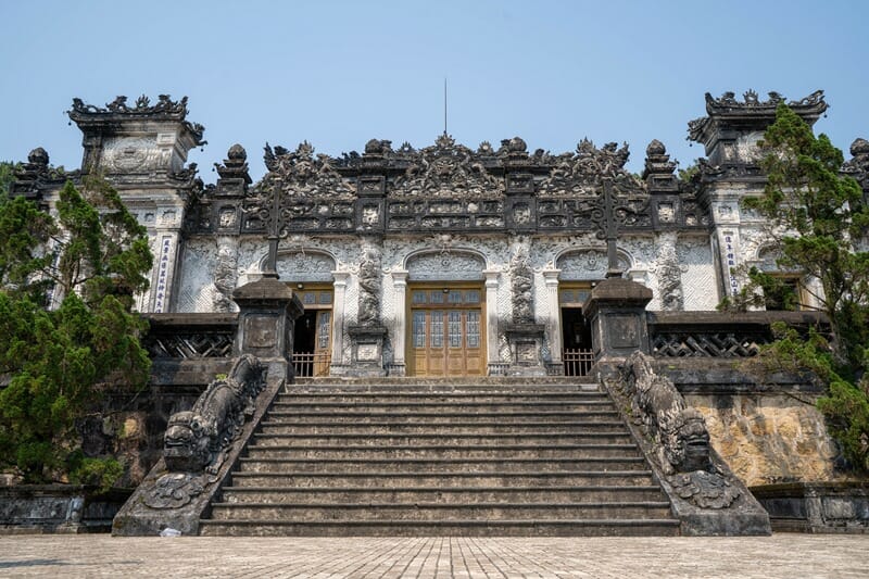 Tomb of Emperor Khai Dinh in Hue Vietnam