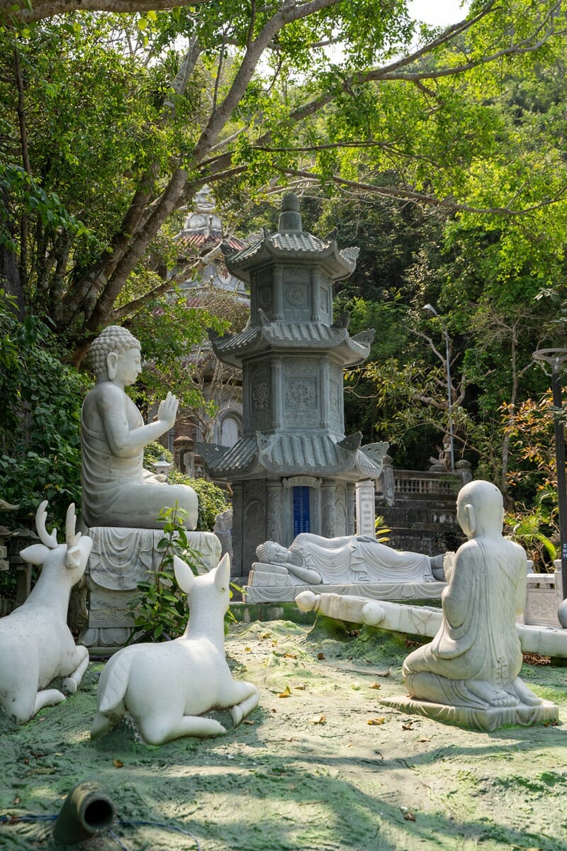 Buddha statues at the Marble Mountains near Da Nang in Vietnam