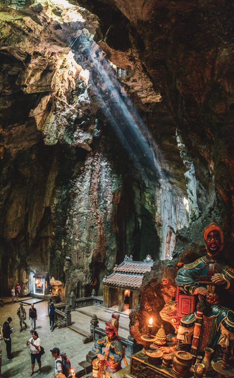 Huyen Khong Cave at the Marble Mountains in Vietnam