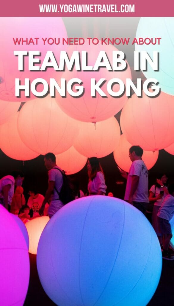 teamLab Future Park in Hong Kong with text overlay