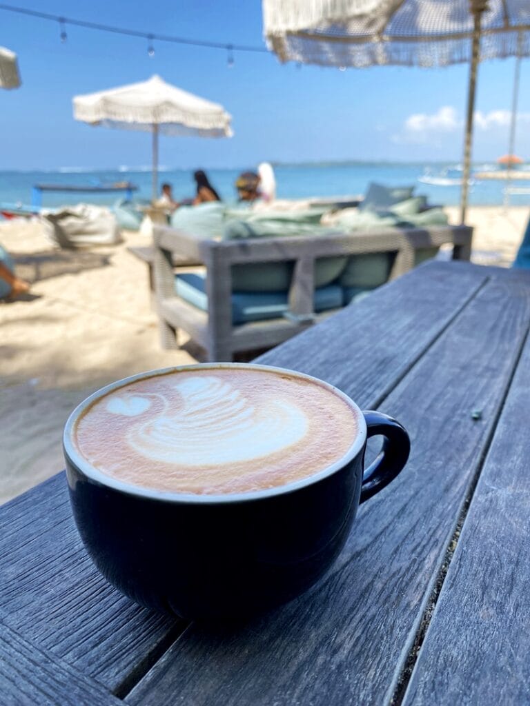 Coffee from Genius Cafe in Sanur Bali