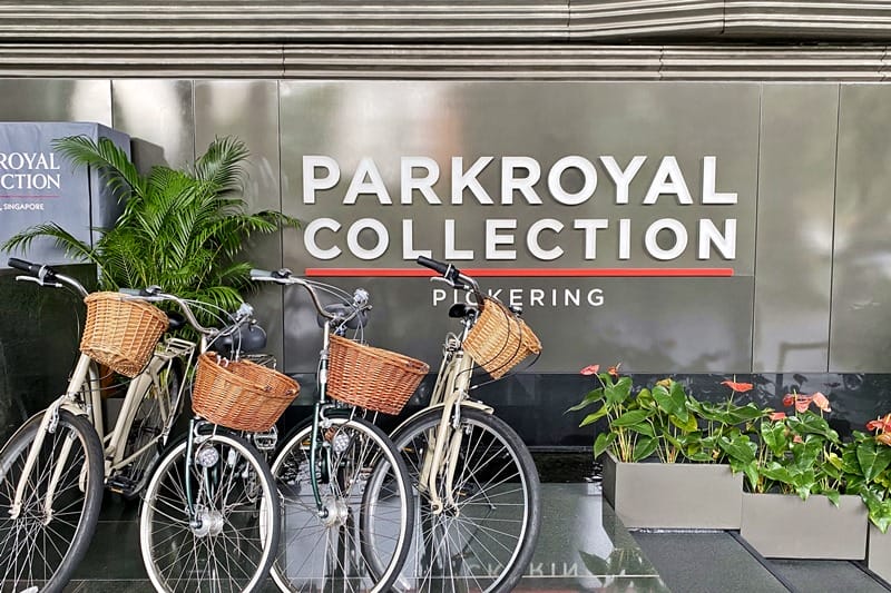 Free bicycle rental at PARKROYAL Pickering in Singapore
