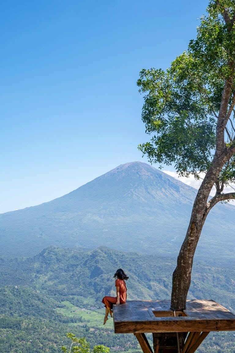 Lahangan Sweet viewpoint in East Bali Indonesia