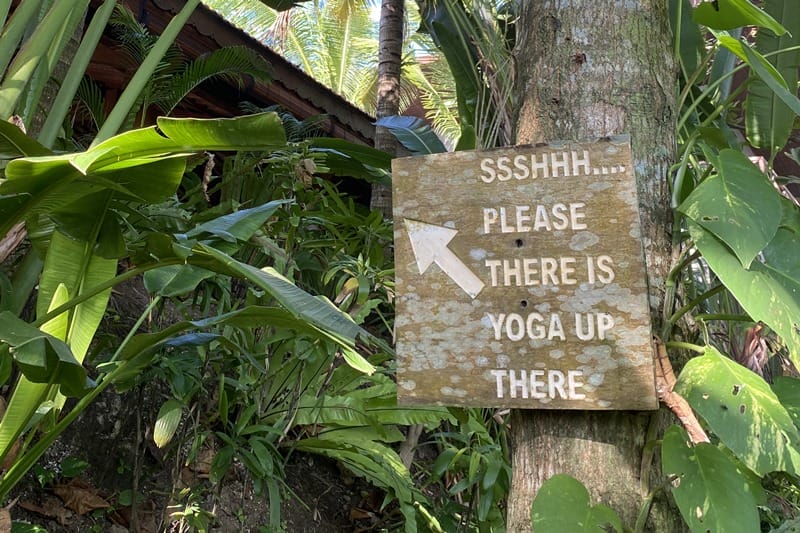 Yoga at Hotel Komune in Bali Indonesia