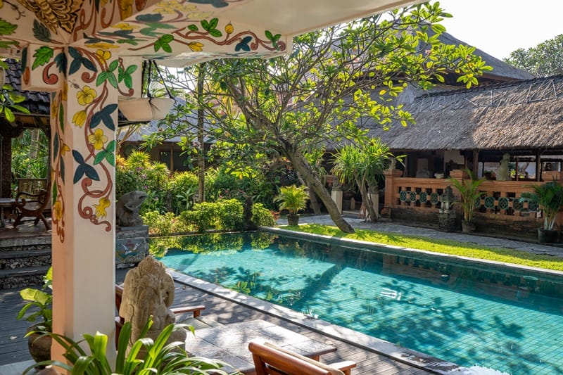 Salt water pool at Tandjung Sari in Sanur Bali
