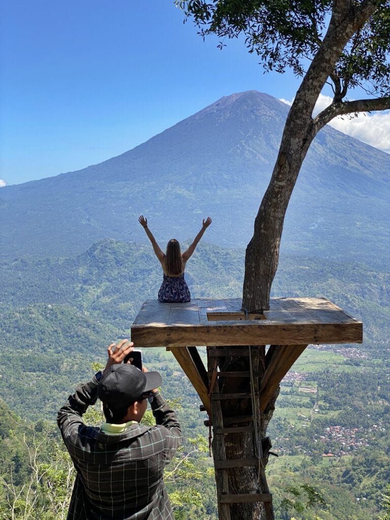Lahangan Sweet viewpoint in East Bali