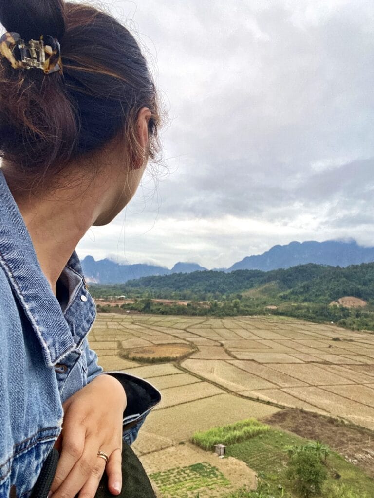 Vang Vieng hot air balloon ride in Laos