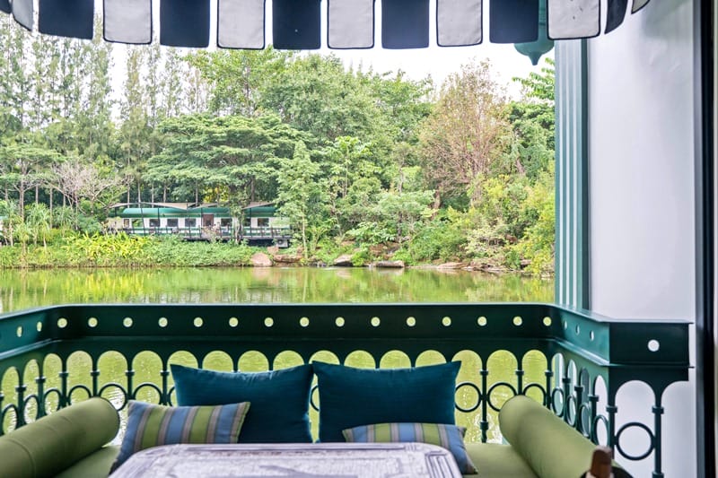 Lake view from the room at the Khao Yai Intercontinental Resort in Thailand