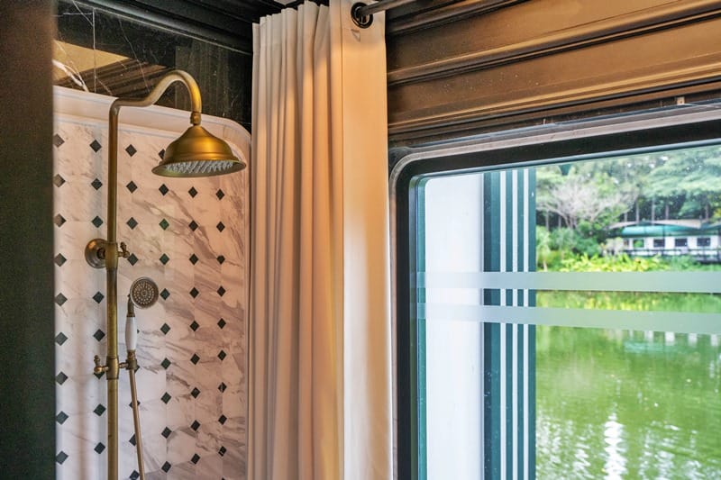 Shower at the Intercontinental Khao Yai Resort in Thailand
