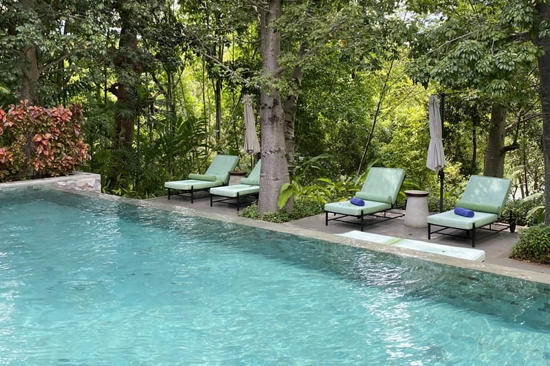 Swimming pool at the Intercontinental Khao Yai Resort in Thailand