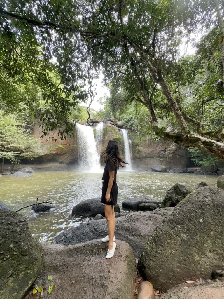Waterfall in Khao Yai National Park in Thailand