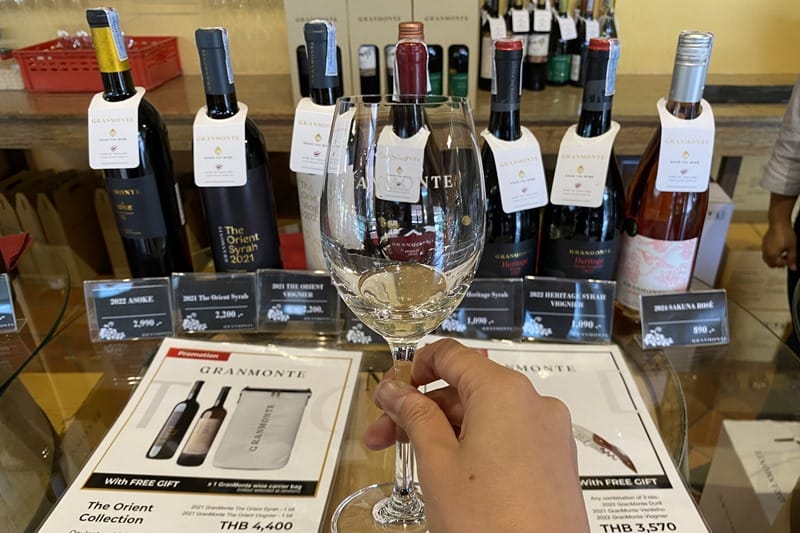 Wine tasting at Granmonte Winery in Khao Yai Thailand