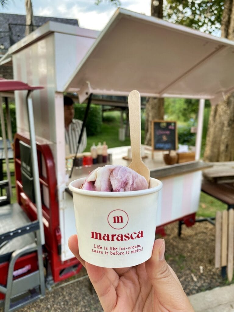 Ice cream at Marasca Khao Yai in Thailand