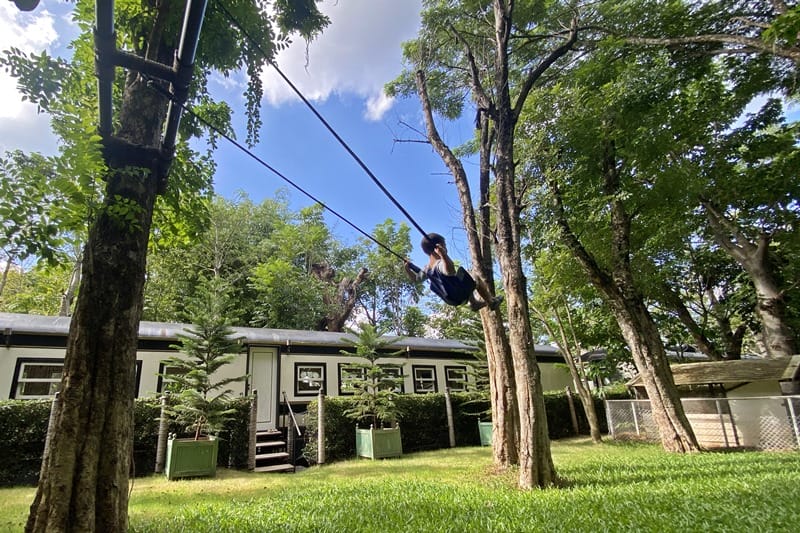 Swinging at InterContinental Khao Yai Resort in Thailand