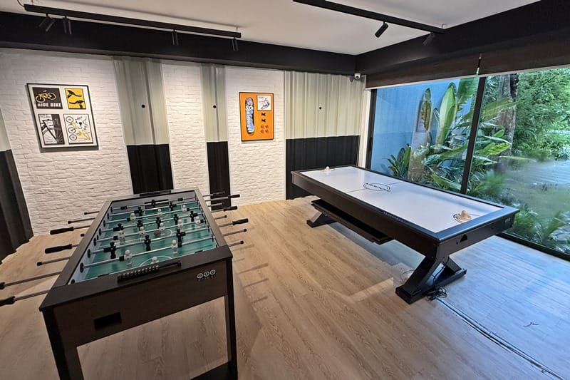 Air hockey and table football at E-Zone at Centara Karon Resort Phuket in Thailand