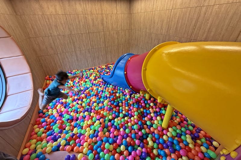 Ball pit at Chang Dee Kids Club in Centara Karon Resort Phuket in Thailand