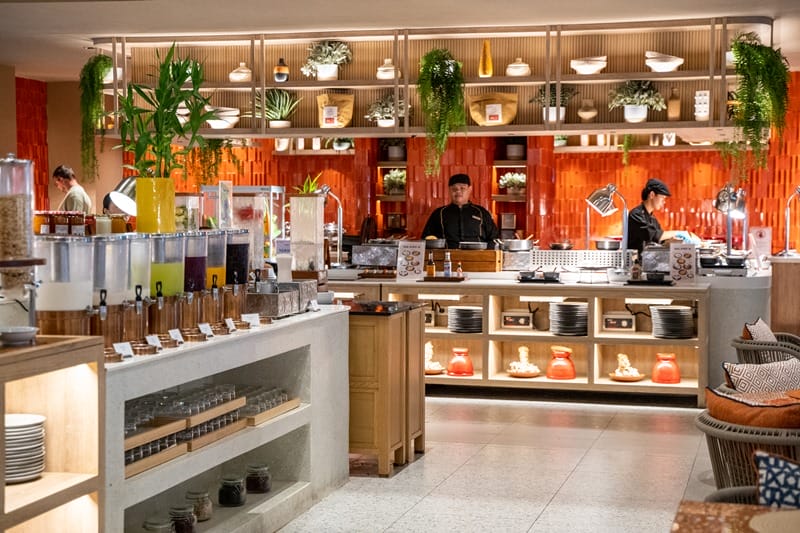 Breakfast buffet at Centara Karon Resort in Phuket Thailand