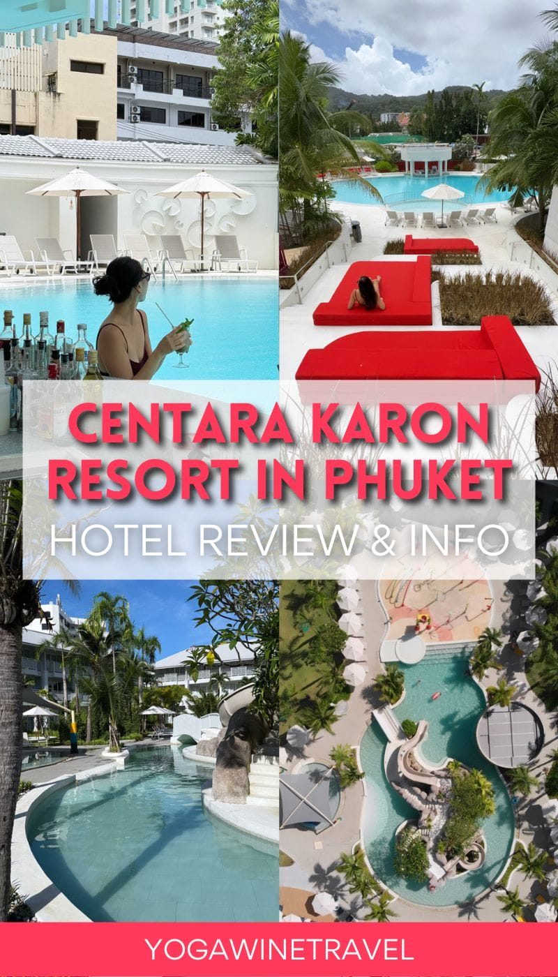 Image gallery of pools at a luxury resort in Phuket Thailand with text overlay