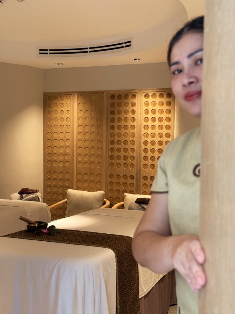 Cenvaree Spa couples treatment room at Centara Karon Resort Phuket in Thailand