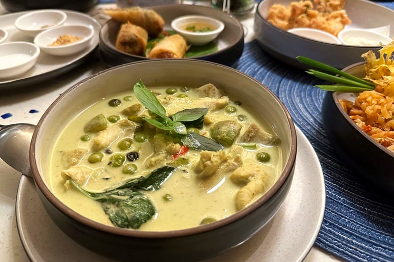 Green curry at Centara Karon Resort in Phuket Thailand