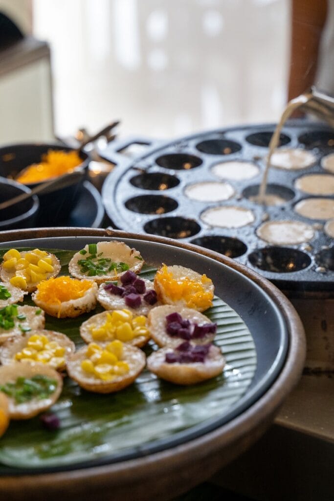 Khanom Krok at TAKOLA restaurant in Khao Lak Thailand